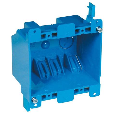 two gang electrical box|shallow 2 gang outlet box.